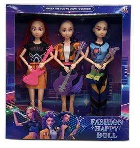 K-POP 猎魔女团真人版11.5寸12关节实身Rumi鲁米打歌芭比带吉他3人混装 - OBL10434123