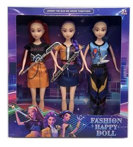  K-POP 猎魔女团动画版11.5寸实身带武器3人混装 - OBL10434124