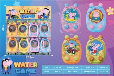 卡通款小红猪游戏水机四色混装 - OBL10435685