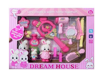 女孩发饰饰品-魔法棒仙女棒套装 小白兔饰品套装过家家饰品玩具魔仙棒 - OBL10436317