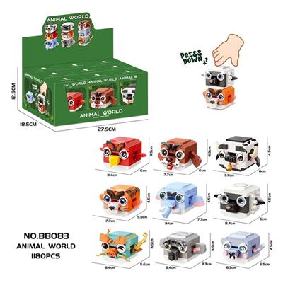 DIY拼装积木
叠叠乐（9款动物）1180PCS  - OBL10439489