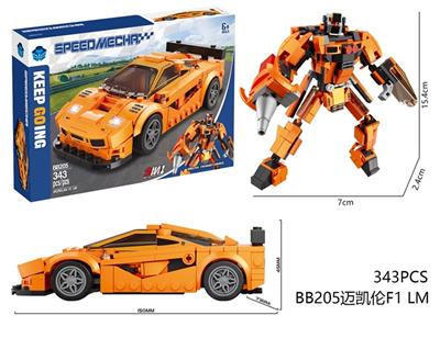 DIY拼装积木 迈凯伦F1 LM343pcs - OBL10439519