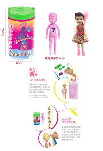 5寸实身浴盐娃娃。带塑料衣服带小气球带假发 - OBL10440095