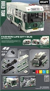 散装包装
DIY拆装声光惯性模型车兼容小积木           观光客巴车
46PCS - OBL10441120