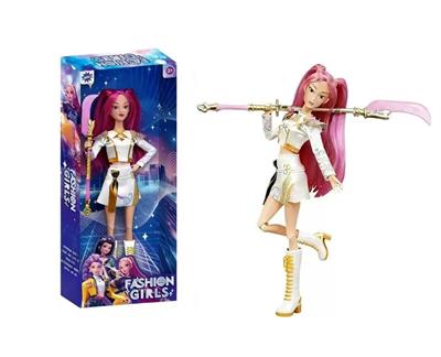 K-POP 猎魔女团动画版11.5寸12关节实身Rumi鲁米打歌芭比带武器 - OBL10442013