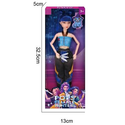 K-POP 猎魔女团真人版11.5寸12关节实身带Rumi鲁米打歌芭比带武器 - OBL10442022