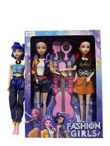 K-POP 猎魔女团动画版11.5寸12关节实身Rumi鲁米打歌芭比带吸塑配件 3款混装 - OBL10442027