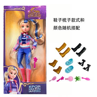 KPOP猎魔女团大手大脚10寸实身独角兽学院带鞋子带梳子 - OBL10442115