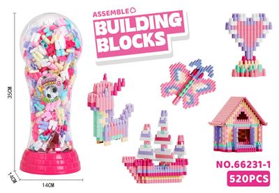 益智DIY子弹女孩积木（520PCS） - OBL10443714