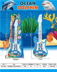 海洋海豚灯光音乐电动吉他 - OBL10447684
