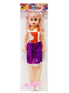 22寸活动眼花边裙直脚女娃带音乐IC。梳子 - OBL10447950