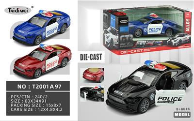 1：32 开车门 新野马合金警车 回力 - OBL10448464