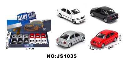 合金车【双开门带灯声】1.32(12PCS整盒价格） - OBL10448474
