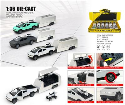 1：36特斯拉皮卡房车(附带摩托) - OBL10448833