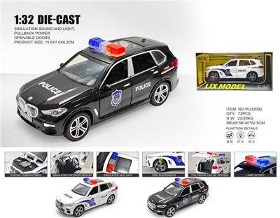 1：32宝马X5合金车警车 - OBL10448893