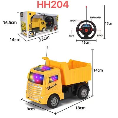 四通方向盘工程遥控车；带3D灯光 - OBL10448998