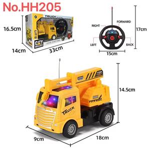 四通方向盘工程遥控车；带3D灯光 - OBL10448999