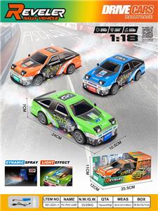 惯性PVC壳丰田AE86仿真车带灯光音乐喷雾包电 - OBL10449383