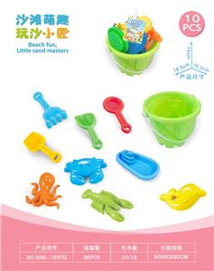 城堡桶配沙滩配件配小船(10)PCS - OBL10452255