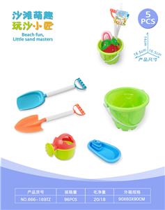 城堡桶配沙滩配件配小船(5)PCS - OBL10452264