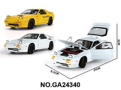  正版授权1:24马自达RX7-FC街车版 
（6只展示盒) - OBL10452452
