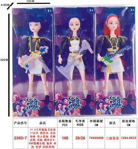 11.5寸开窗盒【实身11关节 带灯光 音乐身体 单人装加 吉他 话筒 耳机 配件】K-POP猎魔女团 鲁米 米拉 佐伊 娃娃系列 - OBL10452890