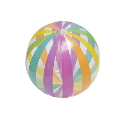 多彩条纹透明沙滩球（充气后30CM） - OBL10457757