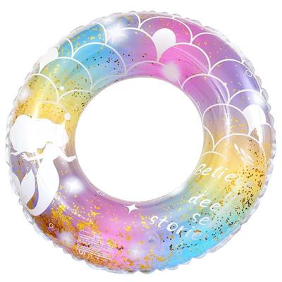 100#亮片梦幻美人鱼泳圈带把手（成年款） - OBL10457838