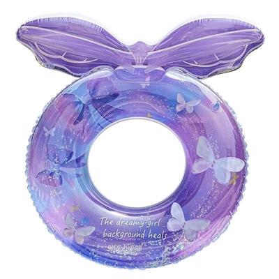 70#靠背紫色梦幻蝴蝶泳圈（适合5-9岁） - OBL10457848