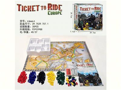 英文TICKETTORIDE欧洲车票之旅 - OBL10461739