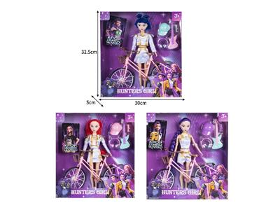 11.5寸实身11关节K-POP猎魔女团娃娃带配件 - OBL10464556