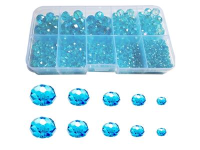 3/4/6/8/10mm水晶珠+线（10格） - OBL10466463