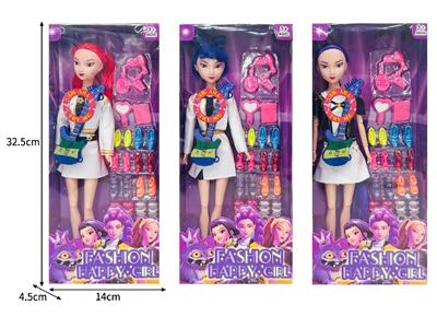 11.5寸实身11关节K-POP猎魔女团娃娃带配件（带灯光音乐） - OBL10467363