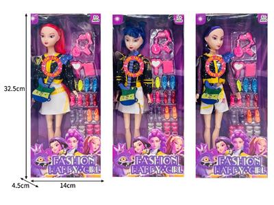 11.5寸实身11关节K-POP猎魔女团娃娃带配件（带灯光音乐） - OBL10467364