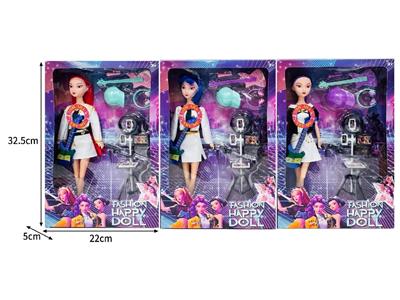 11.5寸实身11关节K-POP猎魔女团娃娃带配件（带灯光音乐） - OBL10467433