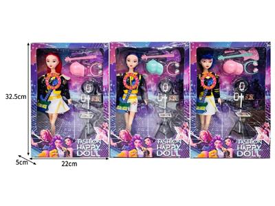 11.5寸实身11关节K-POP猎魔女团娃娃带配件（带灯光音乐） - OBL10467434