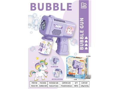 独角兽电动灯光泡泡枪 - OBL10469245