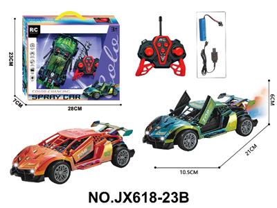 7彩电镀  6通遥控开门喷雾骨架车（包电） - OBL10473191