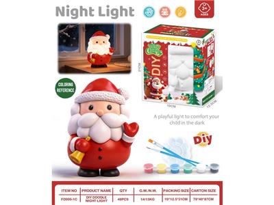 圣诞老人DIY涂鸦彩绘夜灯存钱罐 - OBL10474213