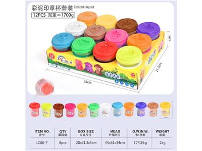 12色142g罐装彩泥
动物印章盖 - OBL10474420