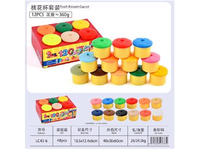 12色桃花杯彩泥套装
12色30g≈360g - OBL10474433