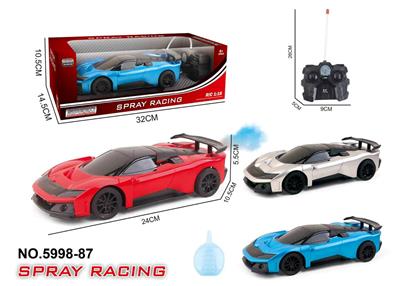 1:18五通喷雾遥控车带灯光（包电） - OBL10475725