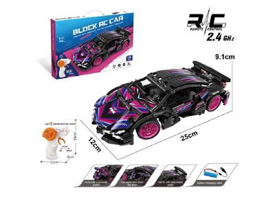1:16 DIY拼装积木遥控车-兰博基尼-赛博朋克                （颗粒数：391pcs） - OBL10478008
