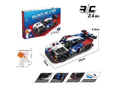 1:16 DIY拼装积木遥控车-宝马-M4 GT3                 （颗粒数：437pcs） - OBL10478009