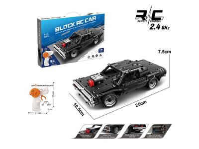 1:16 DIY拼装积木遥控车-道奇-战马                （颗粒数：429pcs）不包电 - OBL10478014