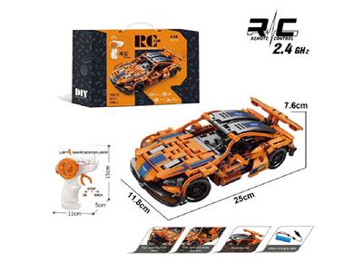 1:16 DIY拼装积木遥控车-迈凯伦车                （颗粒数：346pcs） - OBL10478019