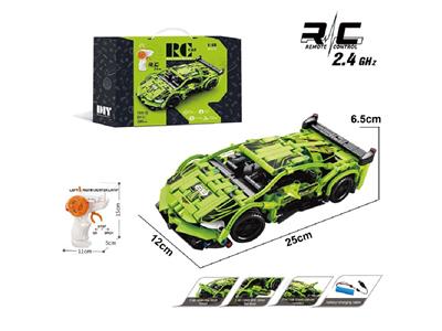 1:16 DIY拼装积木遥控车-兰博基尼                （颗粒数：390pcs） - OBL10478021