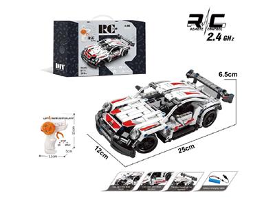 1:16 DIY拼装积木遥控车-保时捷911               （颗粒数：389pcs） - OBL10478022