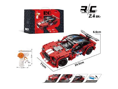 1:16 DIY拼装积木遥控车-野马         （颗粒数：404pcs） - OBL10478027