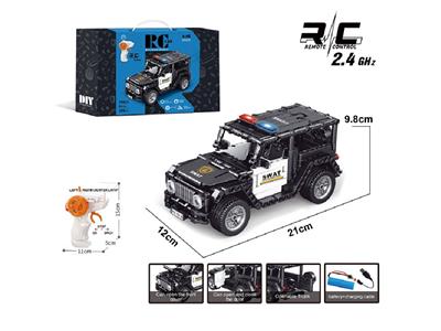 1:16积木遥控车-奔驰大G警车（颗粒数：399pcs） - OBL10478031
